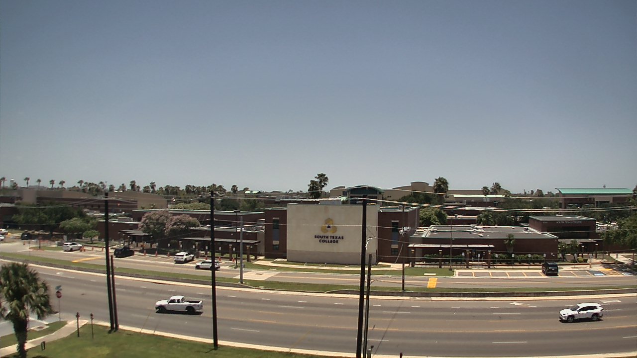 Thumbnail for current weather camera view from South Texas College (old 2013 unit) in McAllen, Texas