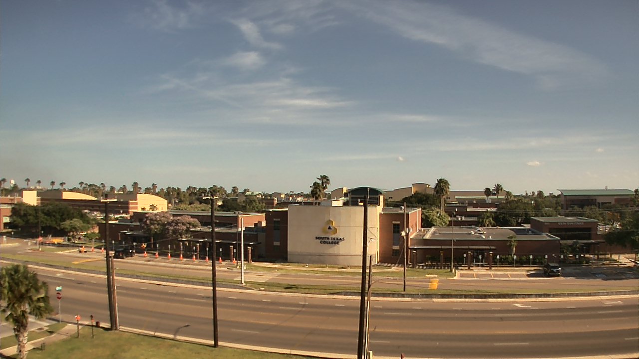 Thumbnail for current weather camera view from South Texas College (old 2013 unit) in McAllen, Texas