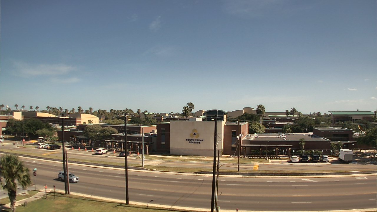 Thumbnail for current weather camera view from South Texas College (old 2013 unit) in McAllen, Texas