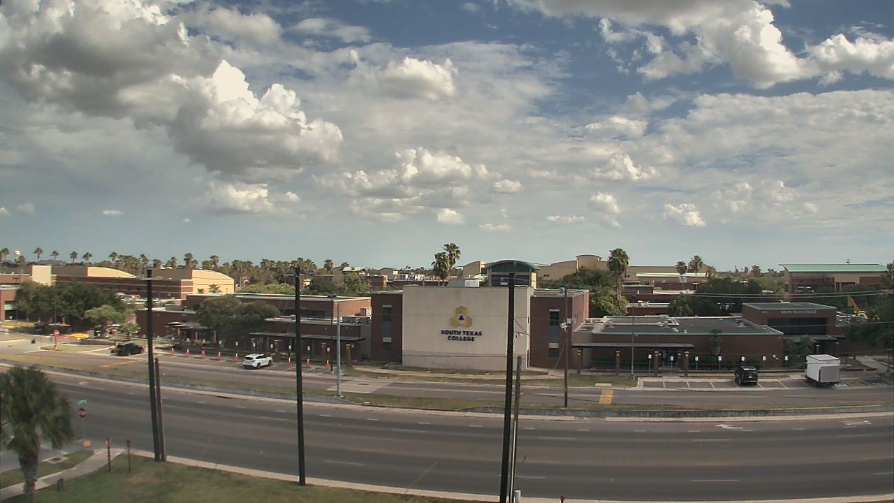 Thumbnail for current weather camera view from South Texas College (old 2013 unit) in McAllen, Texas