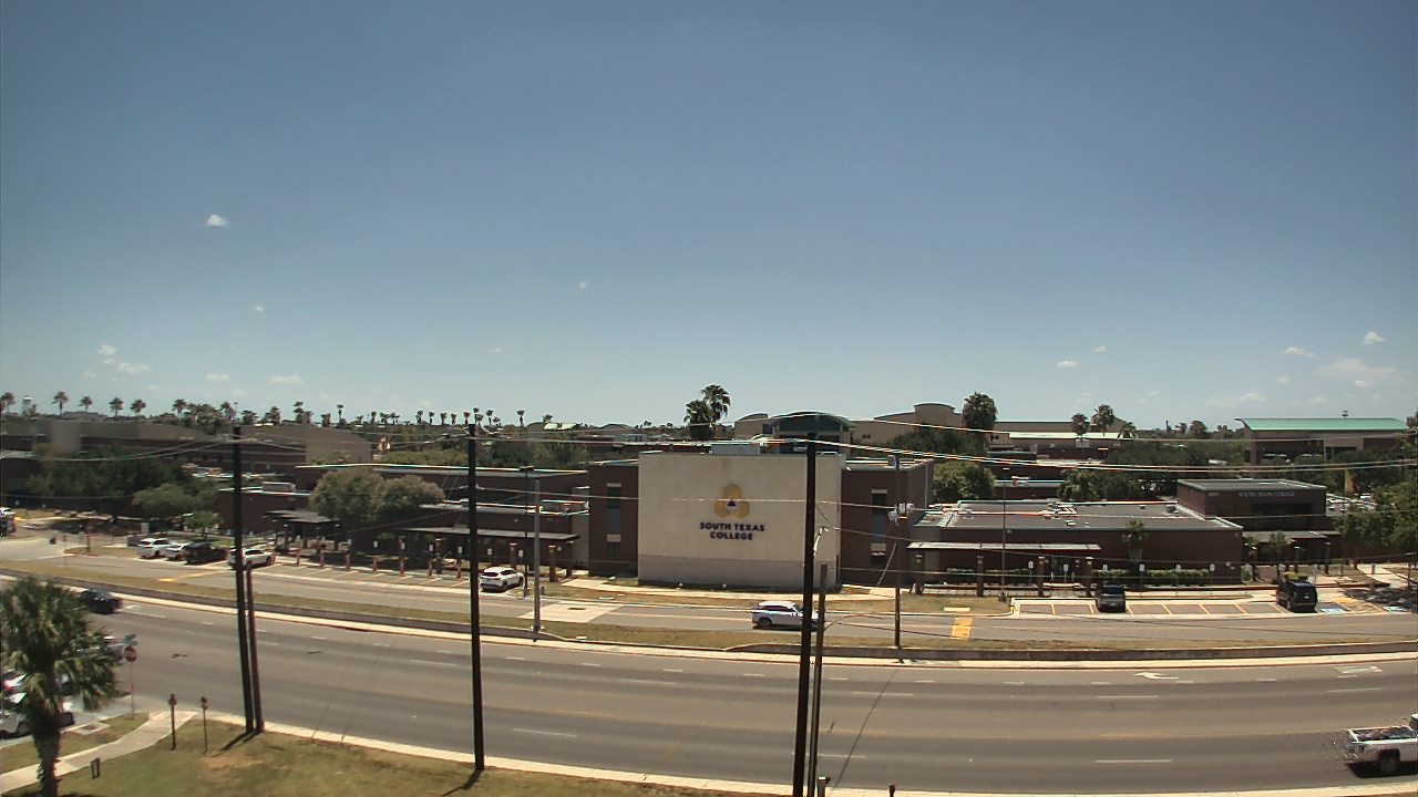 Thumbnail for current weather camera view from South Texas College (old 2013 unit) in McAllen, Texas
