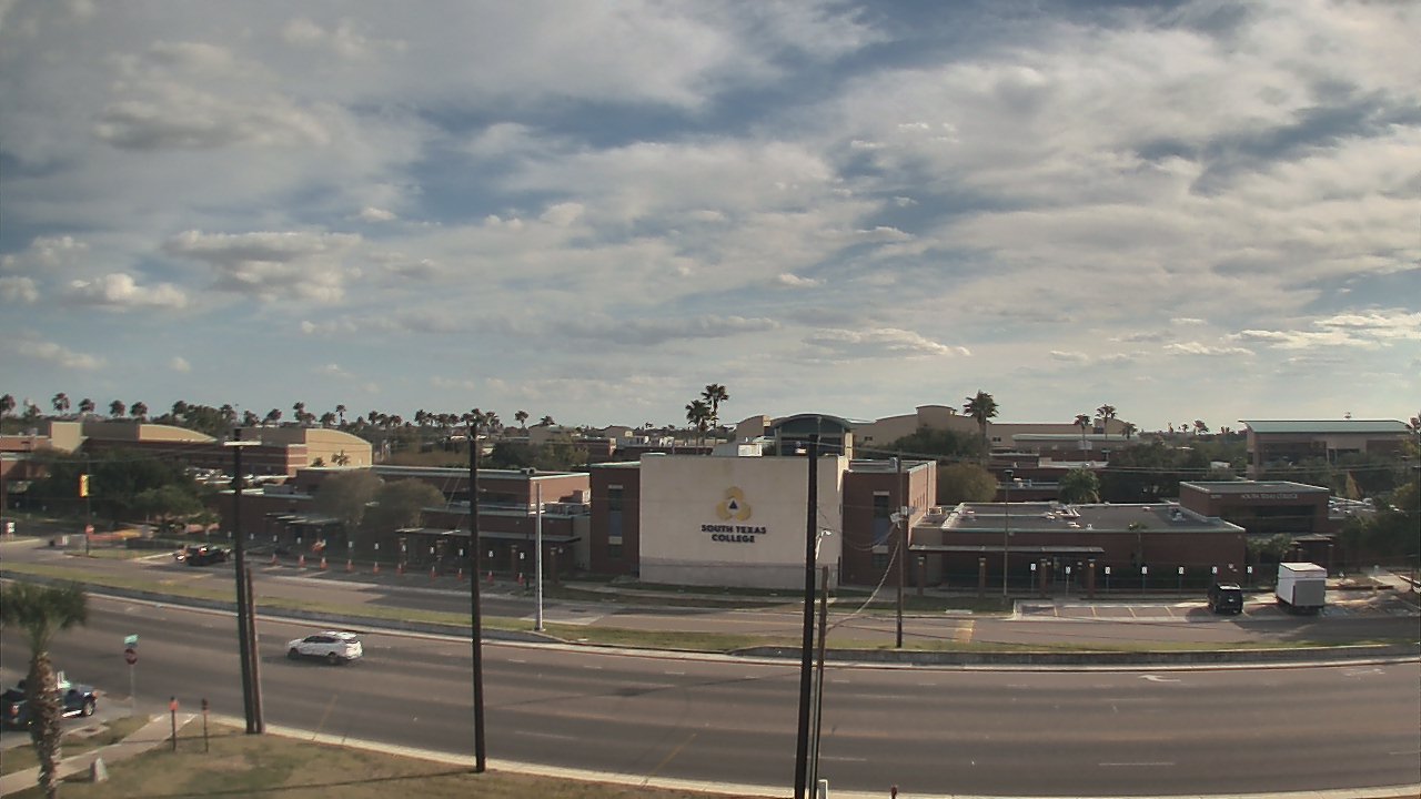 Thumbnail for current weather camera view from South Texas College (old 2013 unit) in McAllen, Texas