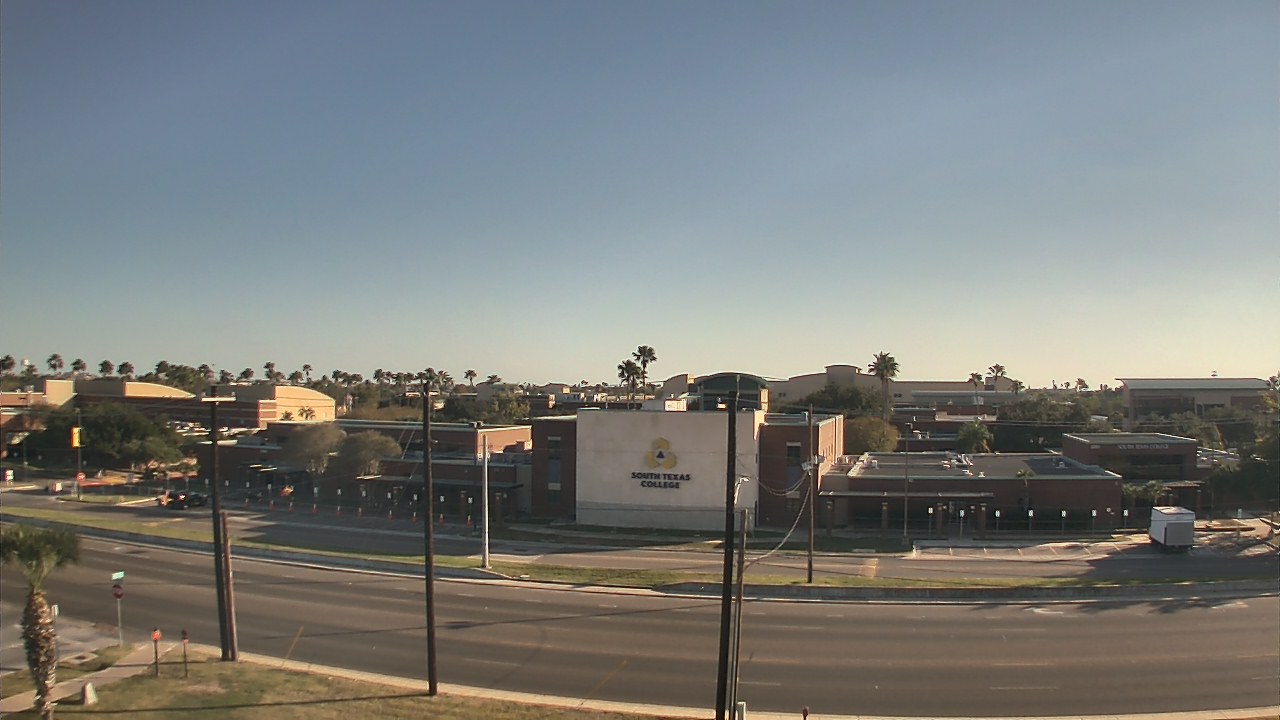 Thumbnail for current weather camera view from South Texas College (old 2013 unit) in McAllen, Texas