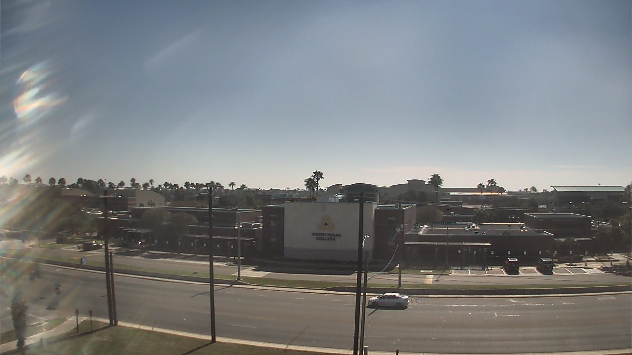 Thumbnail for current weather camera view from South Texas College (old 2013 unit) in McAllen, Texas