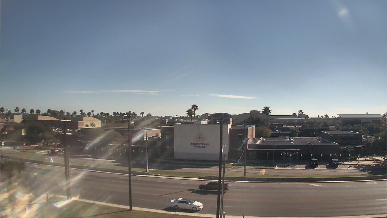 Thumbnail for current weather camera view from South Texas College (old 2013 unit) in McAllen, Texas