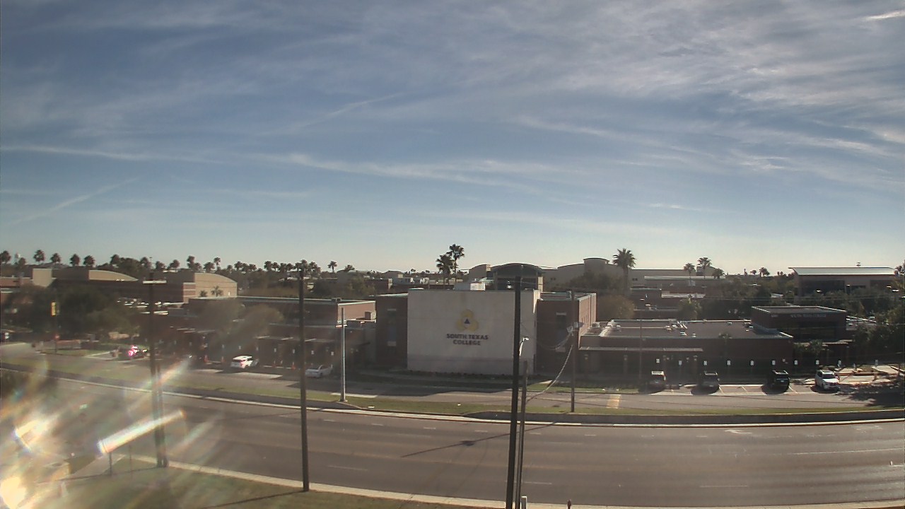 Thumbnail for current weather camera view from South Texas College (old 2013 unit) in McAllen, Texas