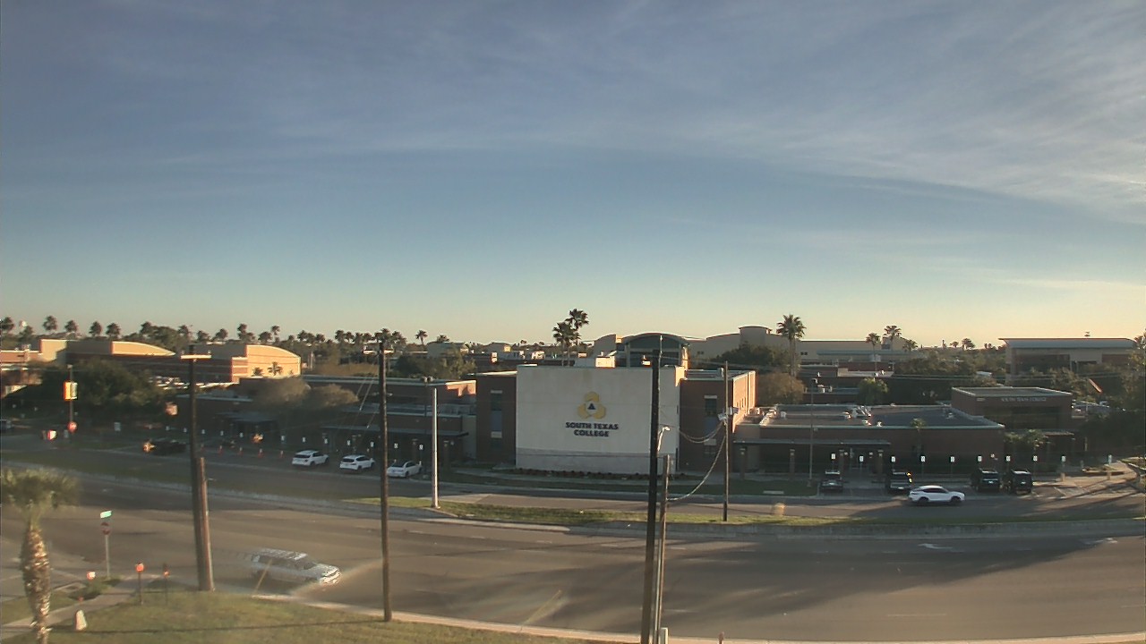 Thumbnail for current weather camera view from South Texas College (old 2013 unit) in McAllen, Texas