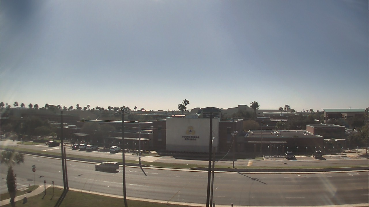 Thumbnail for current weather camera view from South Texas College (old 2013 unit) in McAllen, Texas