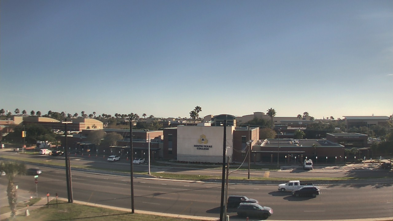 Thumbnail for current weather camera view from South Texas College (old 2013 unit) in McAllen, Texas