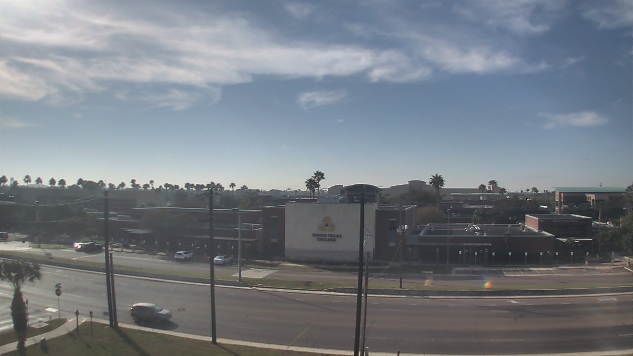 Thumbnail for current weather camera view from South Texas College (old 2013 unit) in McAllen, Texas