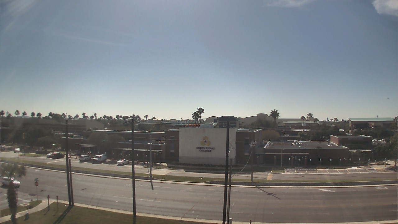 Thumbnail for current weather camera view from South Texas College (old 2013 unit) in McAllen, Texas