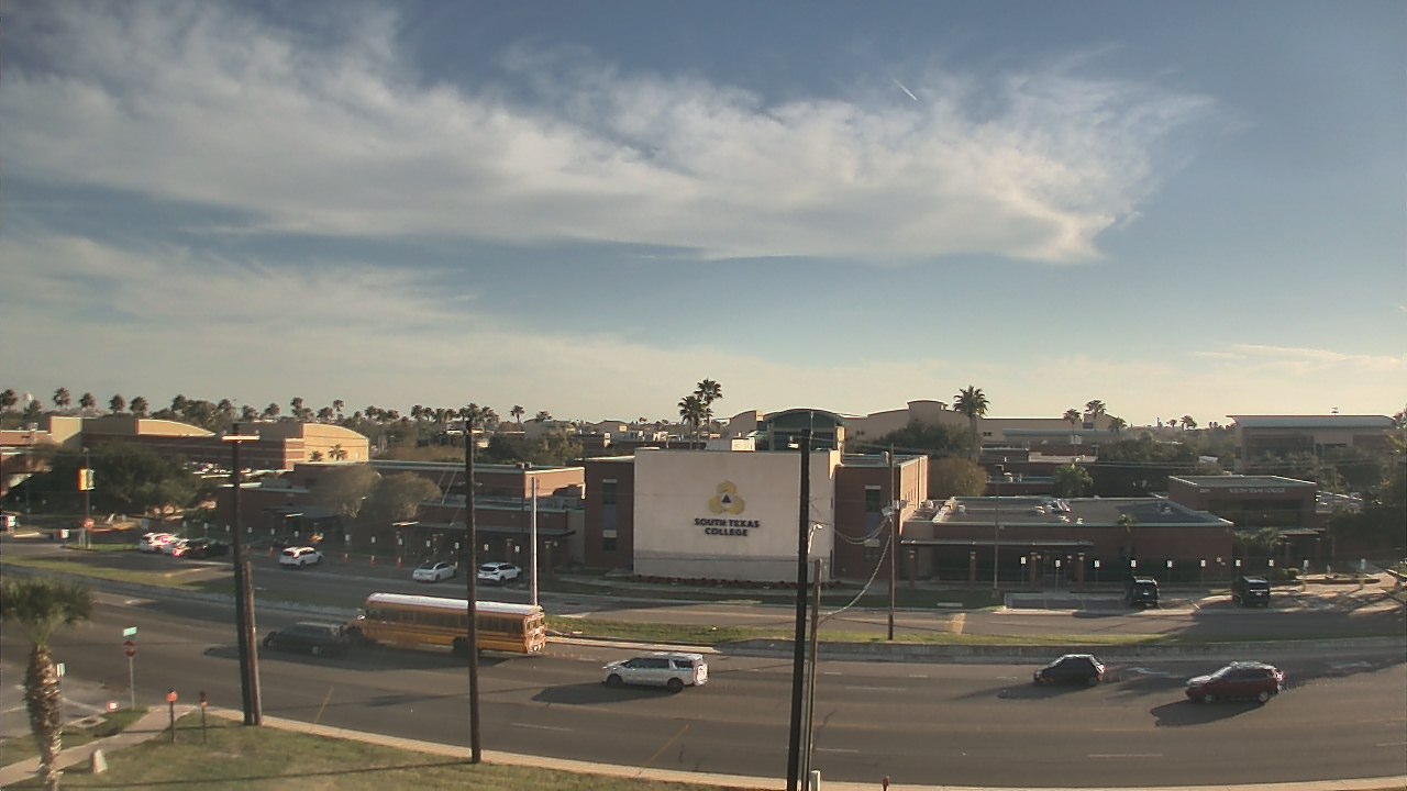 Thumbnail for current weather camera view from South Texas College (old 2013 unit) in McAllen, Texas