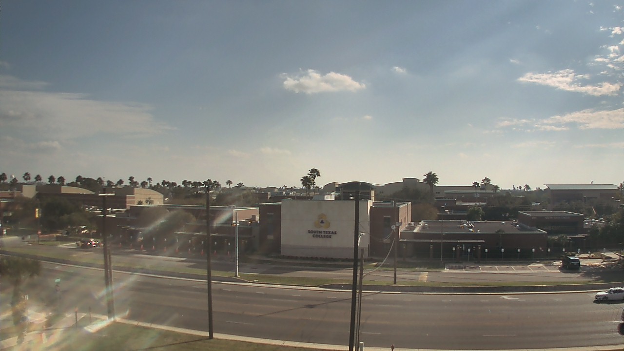 Thumbnail for current weather camera view from South Texas College (old 2013 unit) in McAllen, Texas