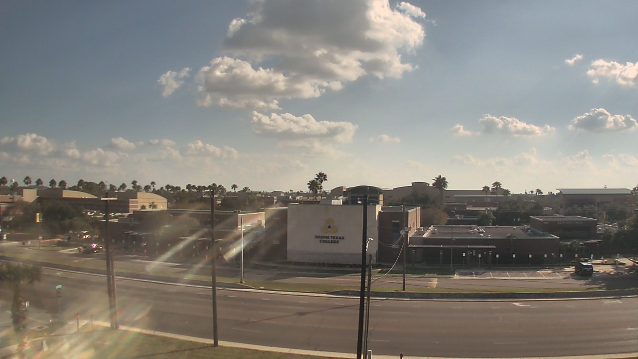 Thumbnail for current weather camera view from South Texas College (old 2013 unit) in McAllen, Texas