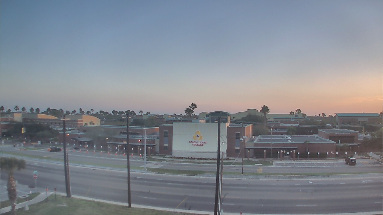 Thumbnail for current weather camera view from South Texas College (old 2013 unit) in McAllen, Texas