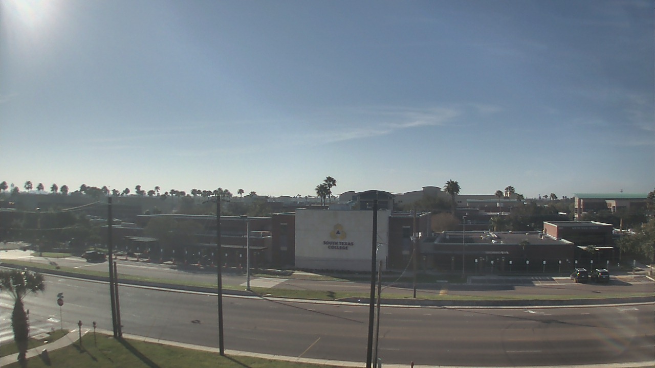 Thumbnail for current weather camera view from South Texas College (old 2013 unit) in McAllen, Texas