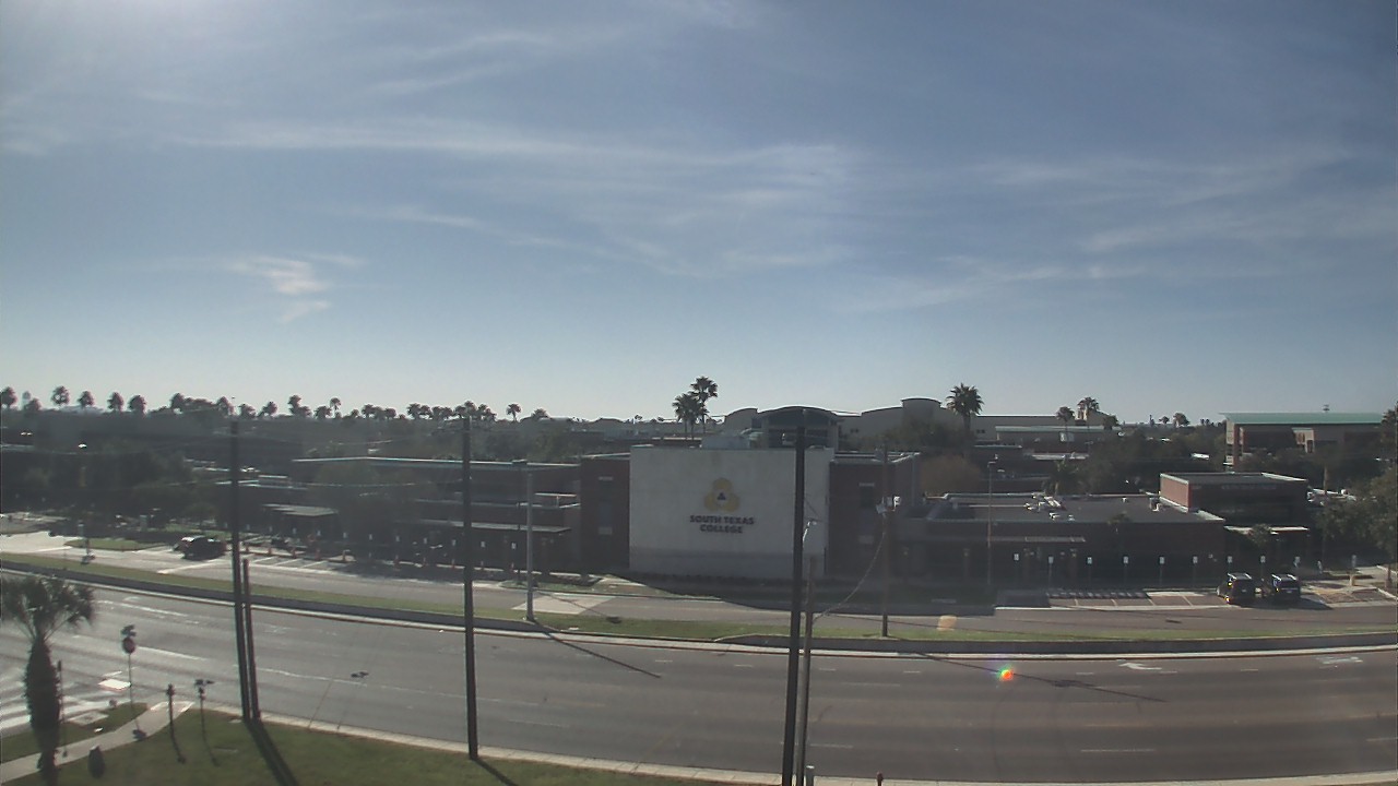 Thumbnail for current weather camera view from South Texas College (old 2013 unit) in McAllen, Texas