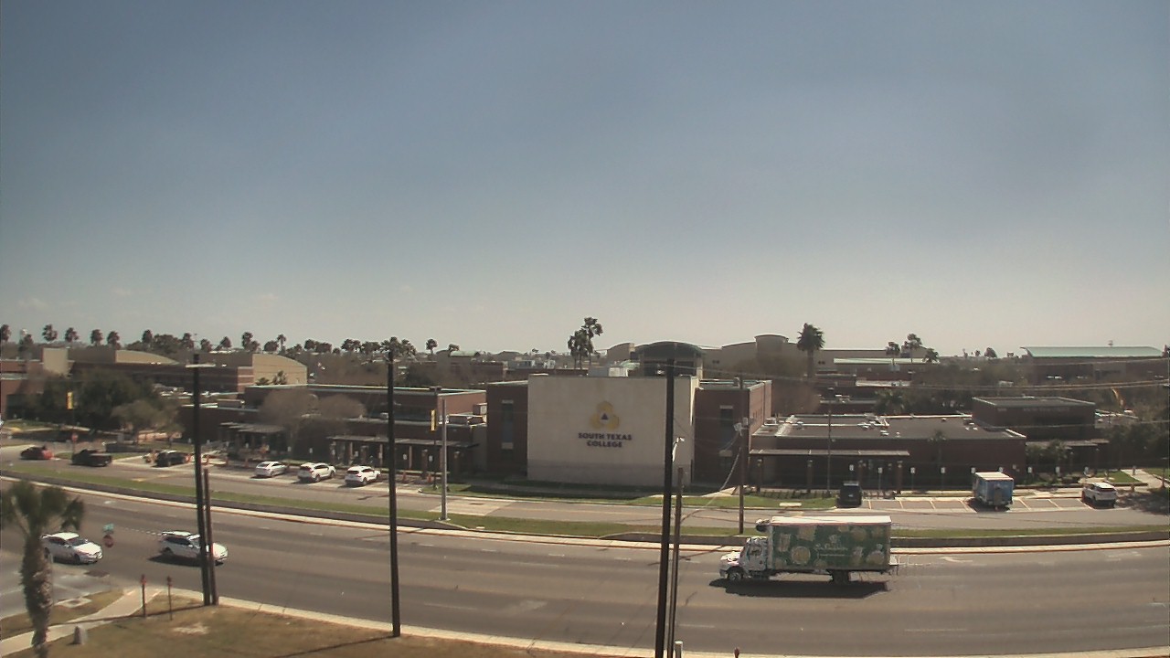 Thumbnail for current weather camera view from South Texas College (old 2013 unit) in McAllen, Texas