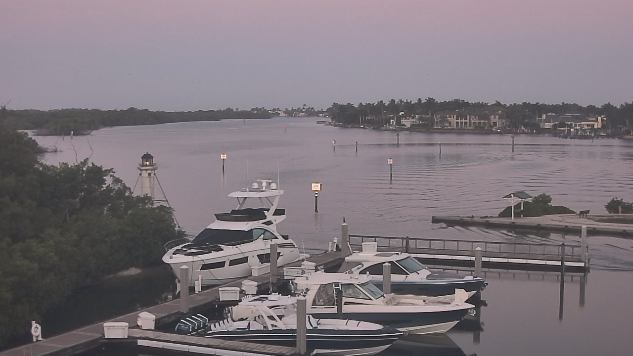 Thumbnail for current weather camera view from Hamilton Harbor Yacht Club in Naples, Florida