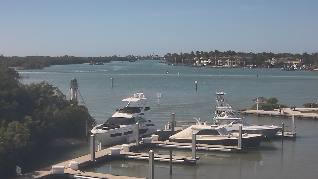 Thumbnail for current weather camera view from Hamilton Harbor Yacht Club in Naples, Florida
