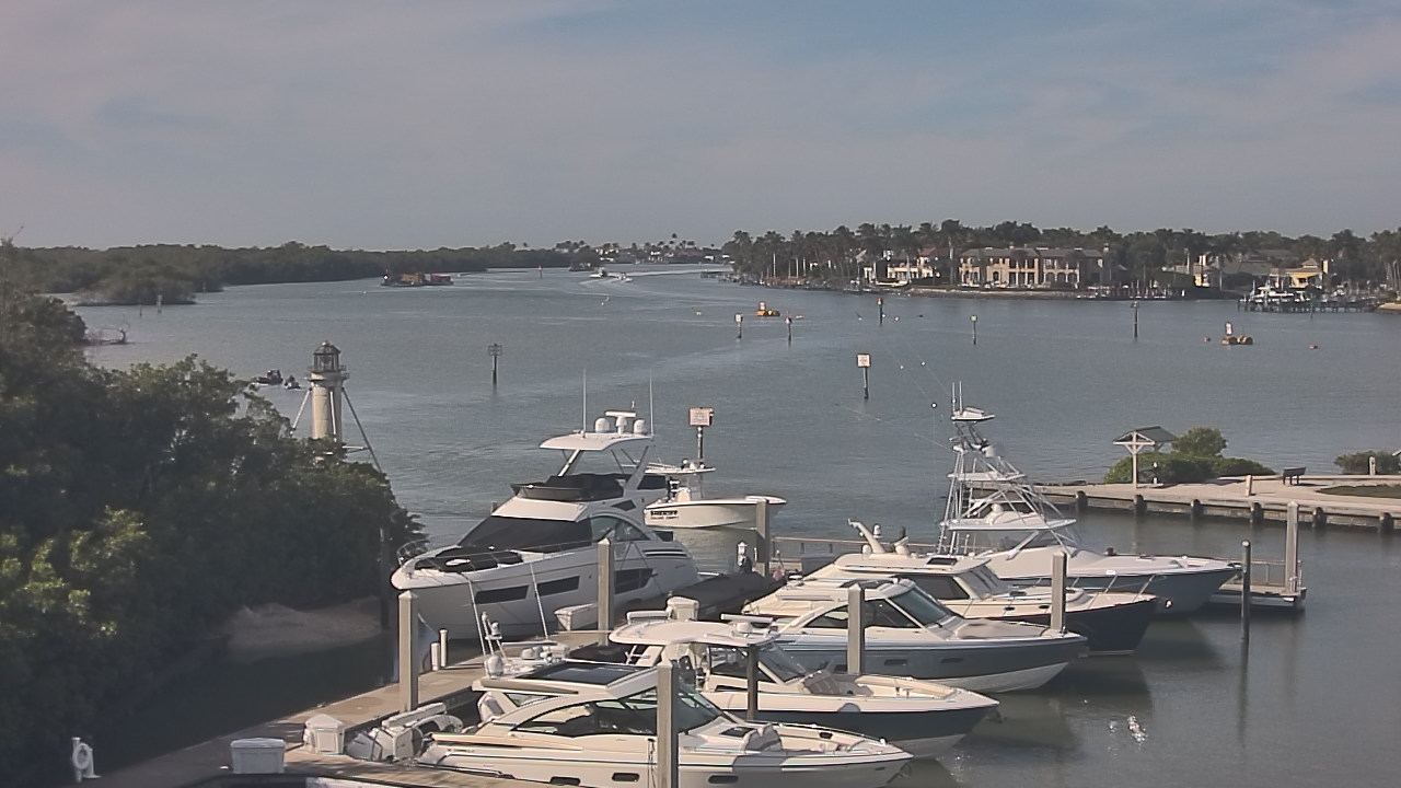 Thumbnail for current weather camera view from Hamilton Harbor Yacht Club in Naples, Florida
