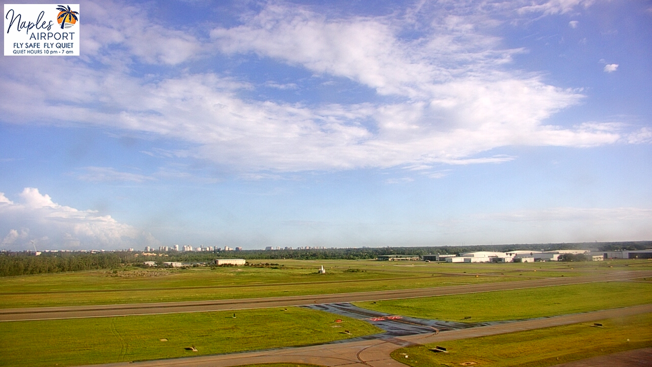 Thumbnail for current weather camera view from Naples Municipal Arpt Tower 104 ft elev in Naples, Florida