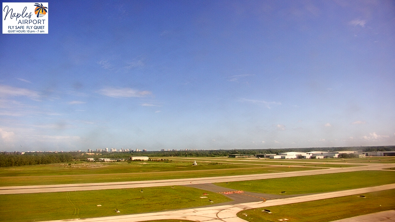 Thumbnail for current weather camera view from Naples Municipal Arpt Tower 104 ft elev in Naples, Florida