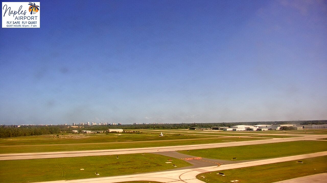 Thumbnail for current weather camera view from Naples Municipal Arpt Tower 104 ft elev in Naples, Florida