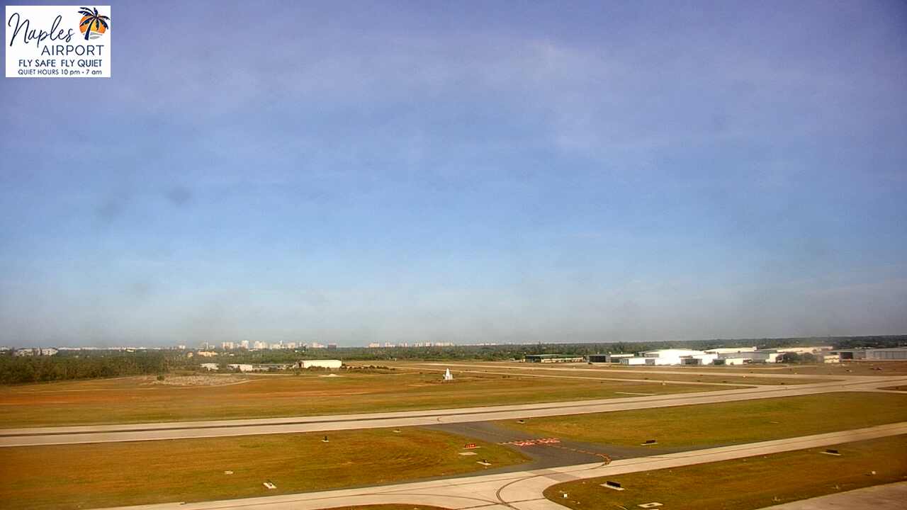 Thumbnail for current weather camera view from Naples Municipal Arpt Tower 104 ft elev in Naples, Florida