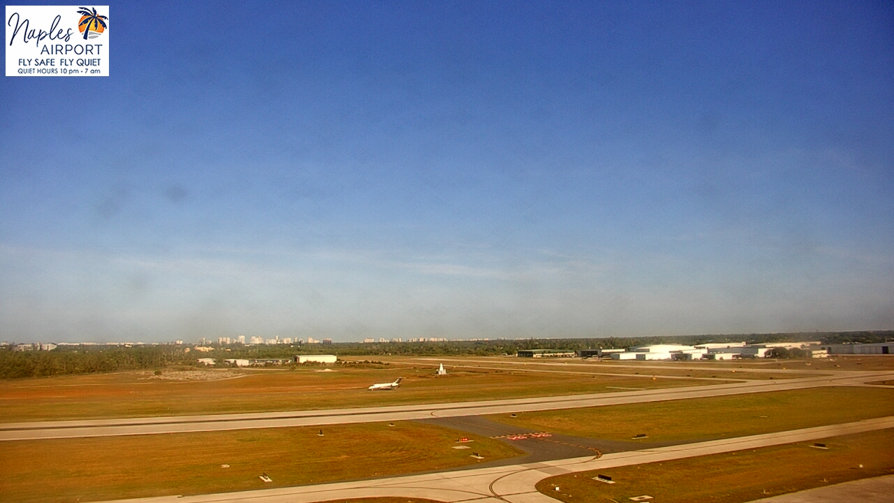 Thumbnail for current weather camera view from Naples Municipal Arpt Tower 104 ft elev in Naples, Florida
