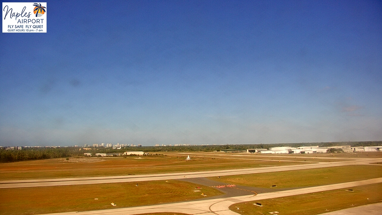 Thumbnail for current weather camera view from Naples Municipal Arpt Tower 104 ft elev in Naples, Florida
