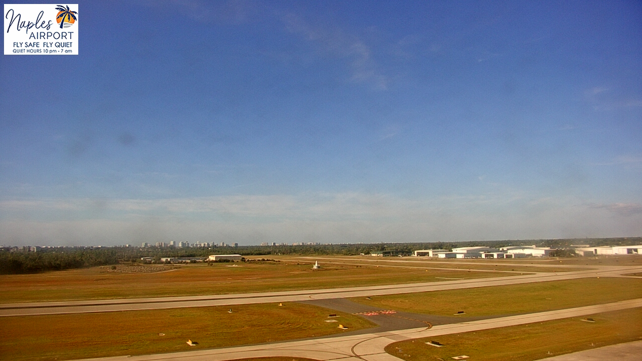 Thumbnail for current weather camera view from Naples Municipal Arpt Tower 104 ft elev in Naples, Florida