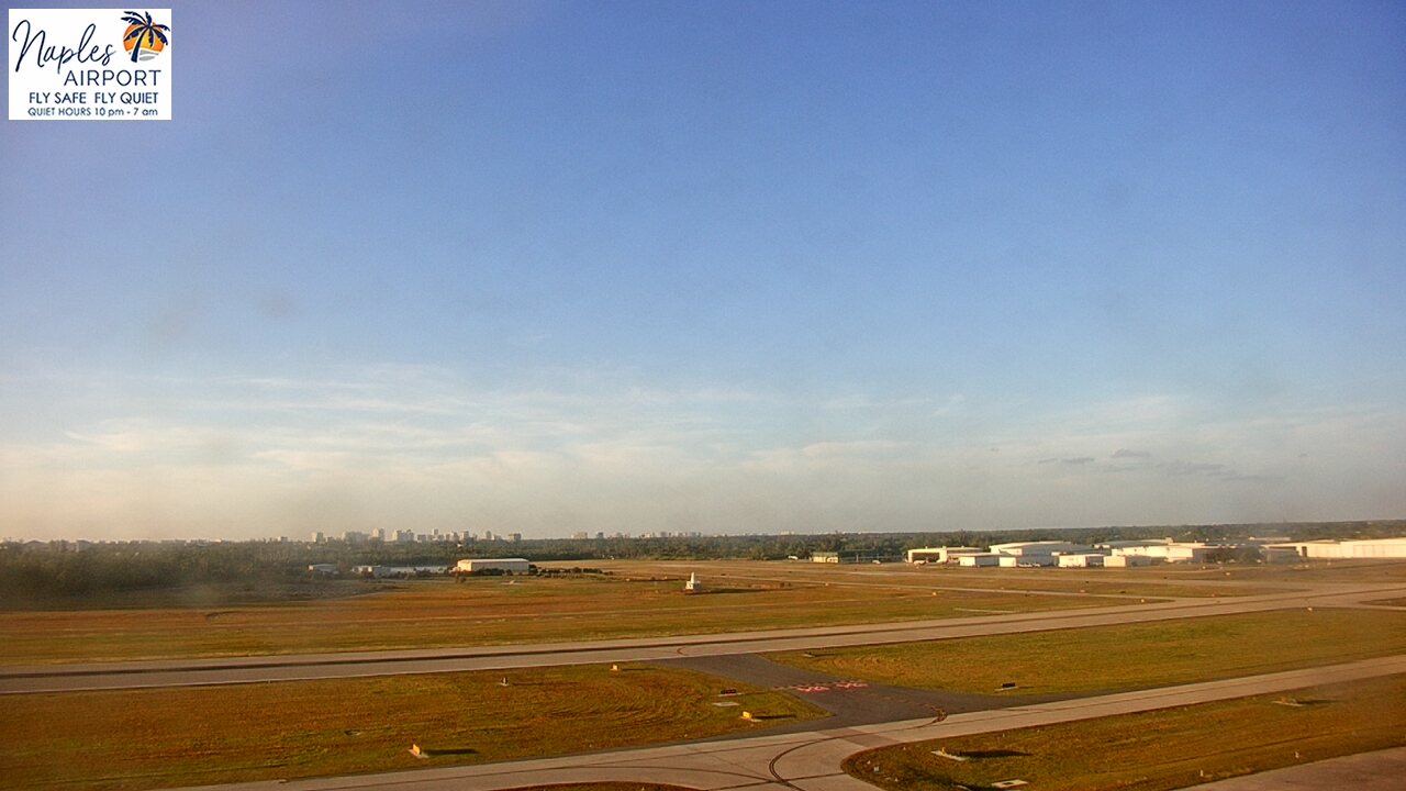 Thumbnail for current weather camera view from Naples Municipal Arpt Tower 104 ft elev in Naples, Florida