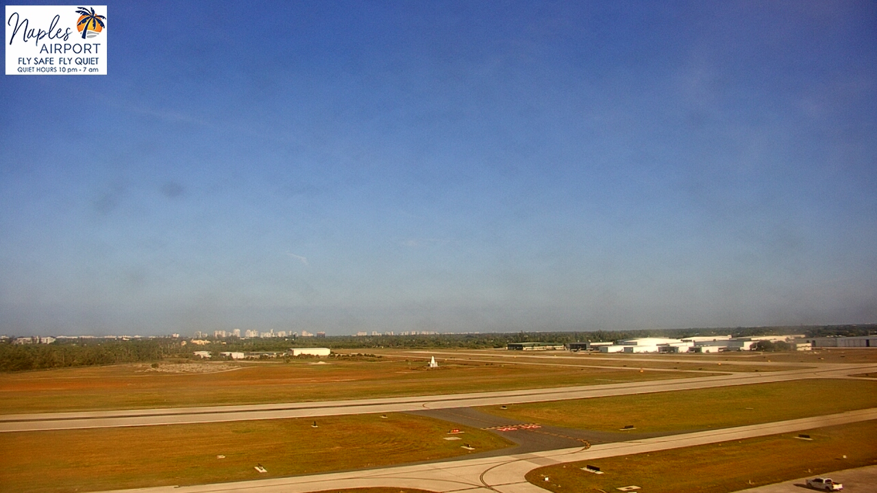 Thumbnail for current weather camera view from Naples Municipal Arpt Tower 104 ft elev in Naples, Florida