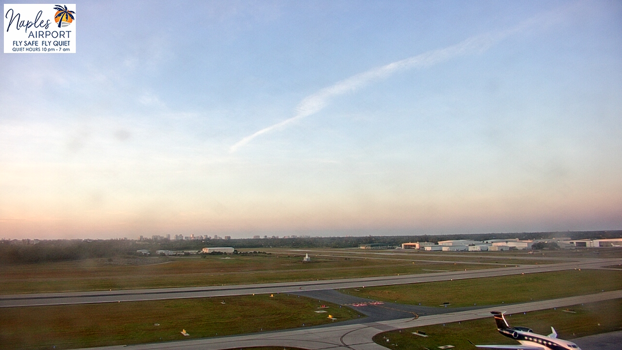 Thumbnail for current weather camera view from Naples Municipal Arpt Tower 104 ft elev in Naples, Florida