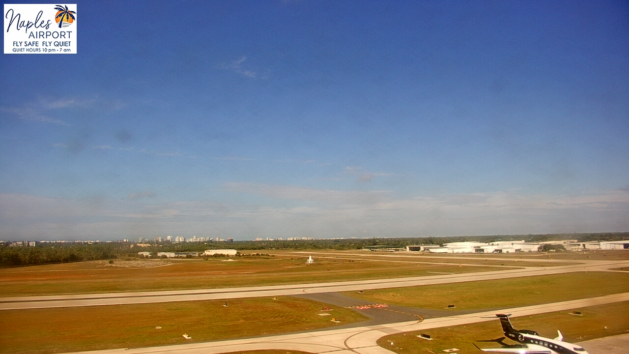 Thumbnail for current weather camera view from Naples Municipal Arpt Tower 104 ft elev in Naples, Florida