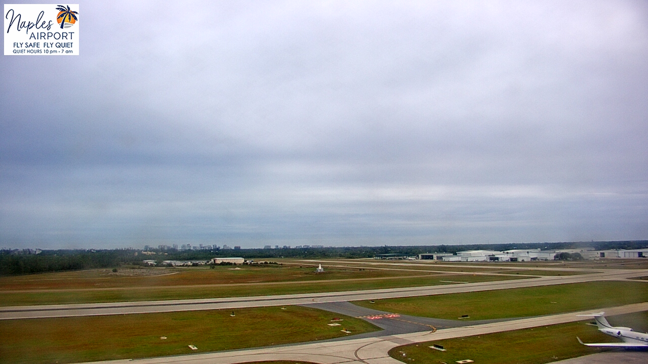 Thumbnail for current weather camera view from Naples Municipal Arpt Tower 104 ft elev in Naples, Florida