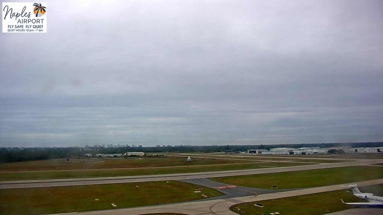 Thumbnail for current weather camera view from Naples Municipal Arpt Tower 104 ft elev in Naples, Florida