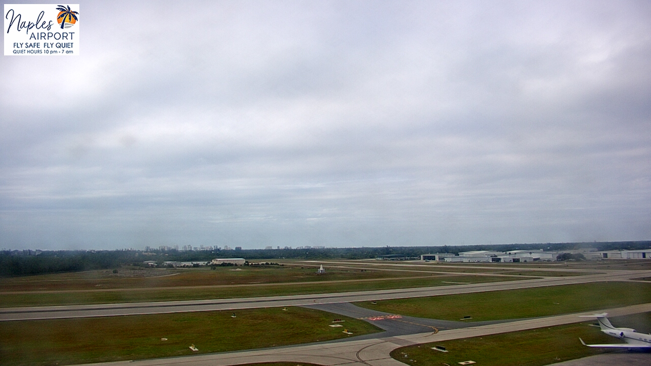 Thumbnail for current weather camera view from Naples Municipal Arpt Tower 104 ft elev in Naples, Florida