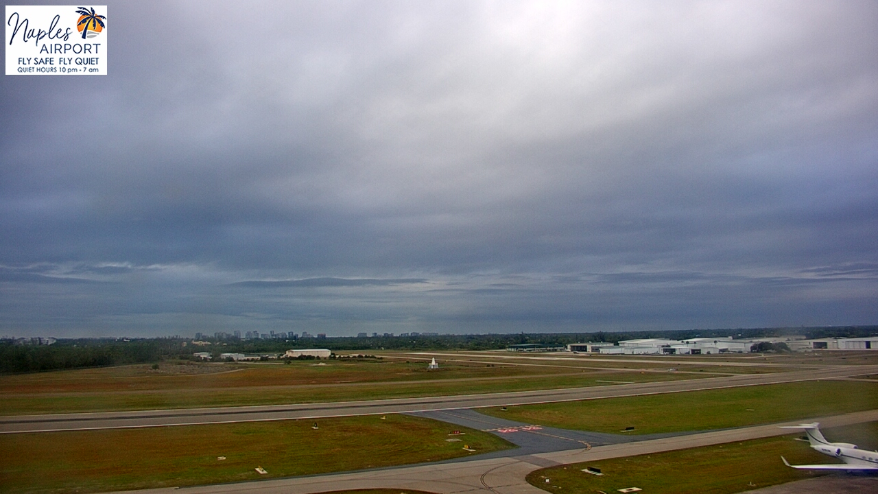 Thumbnail for current weather camera view from Naples Municipal Arpt Tower 104 ft elev in Naples, Florida