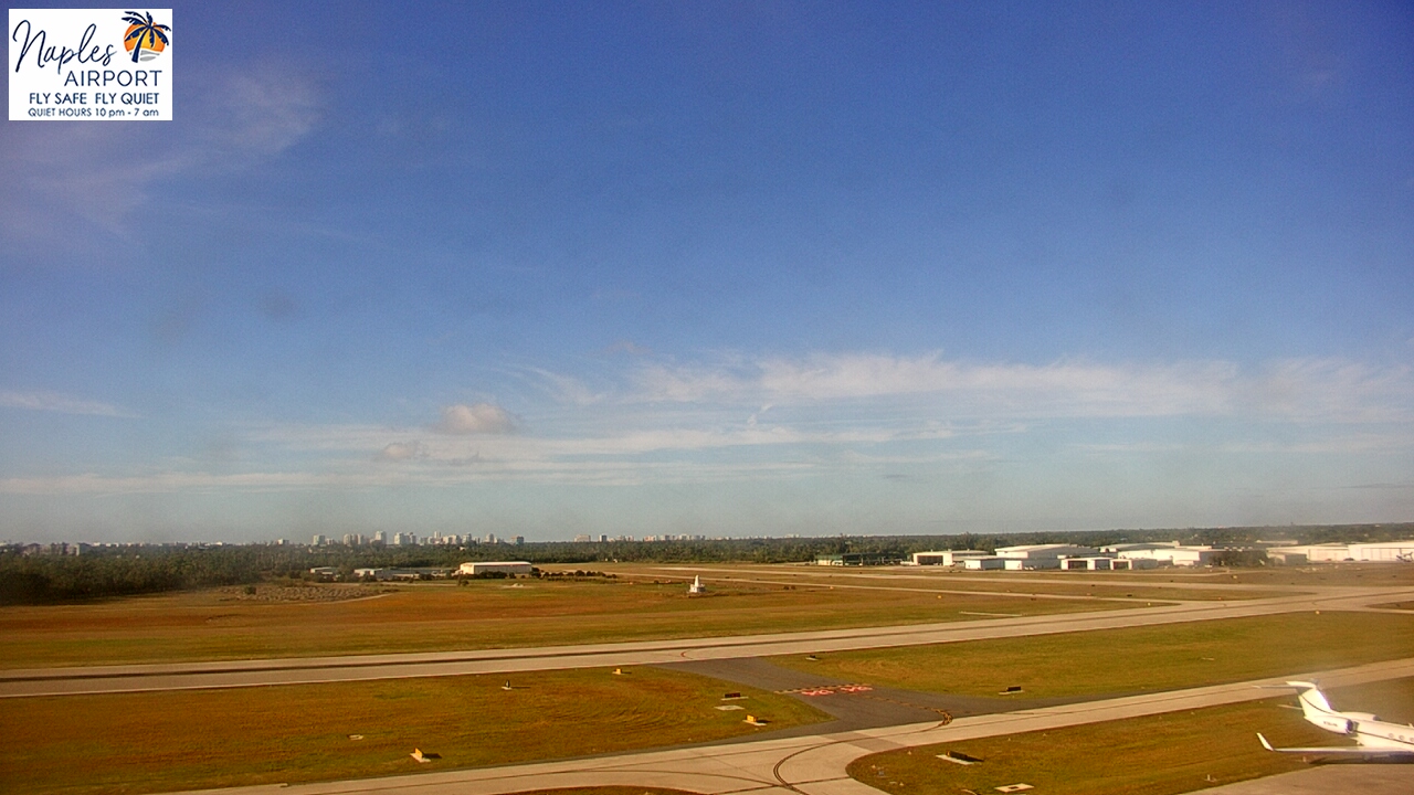 Thumbnail for current weather camera view from Naples Municipal Arpt Tower 104 ft elev in Naples, Florida