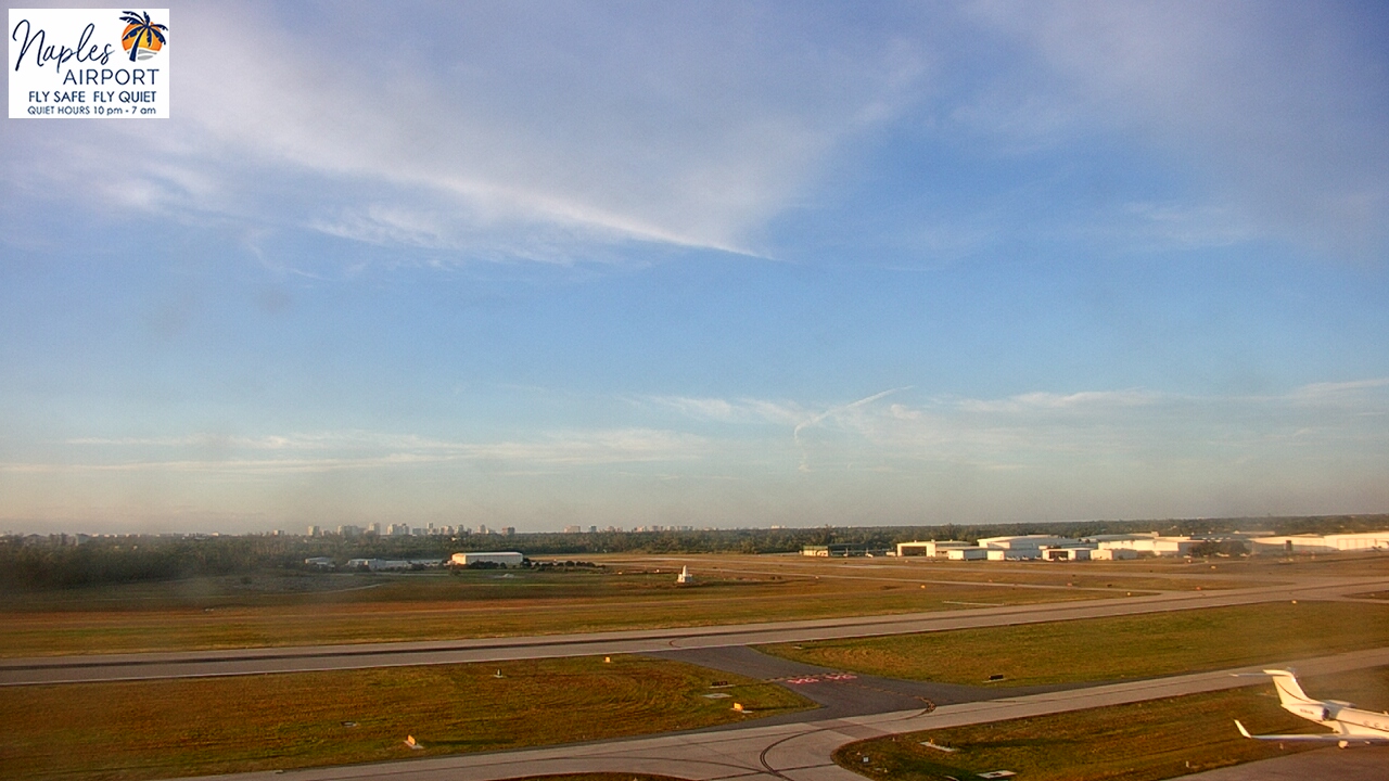 Thumbnail for current weather camera view from Naples Municipal Arpt Tower 104 ft elev in Naples, Florida