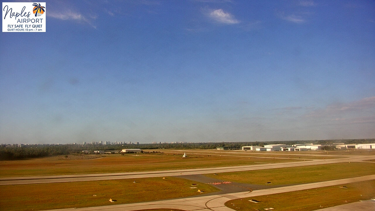 Thumbnail for current weather camera view from Naples Municipal Arpt Tower 104 ft elev in Naples, Florida