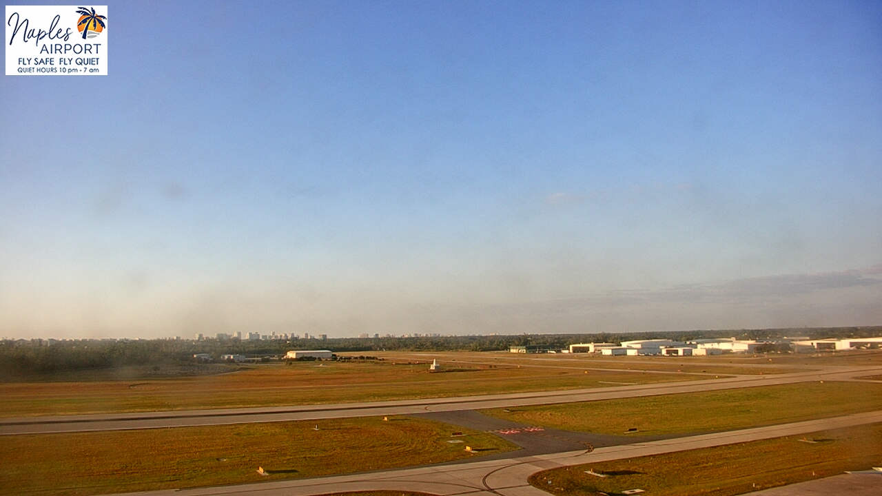 Thumbnail for current weather camera view from Naples Municipal Arpt Tower 104 ft elev in Naples, Florida