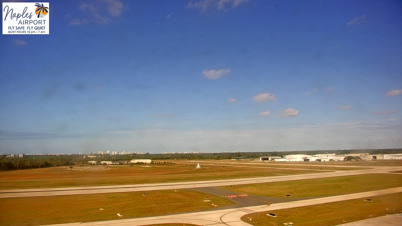 Thumbnail for current weather camera view from Naples Municipal Arpt Tower 104 ft elev in Naples, Florida