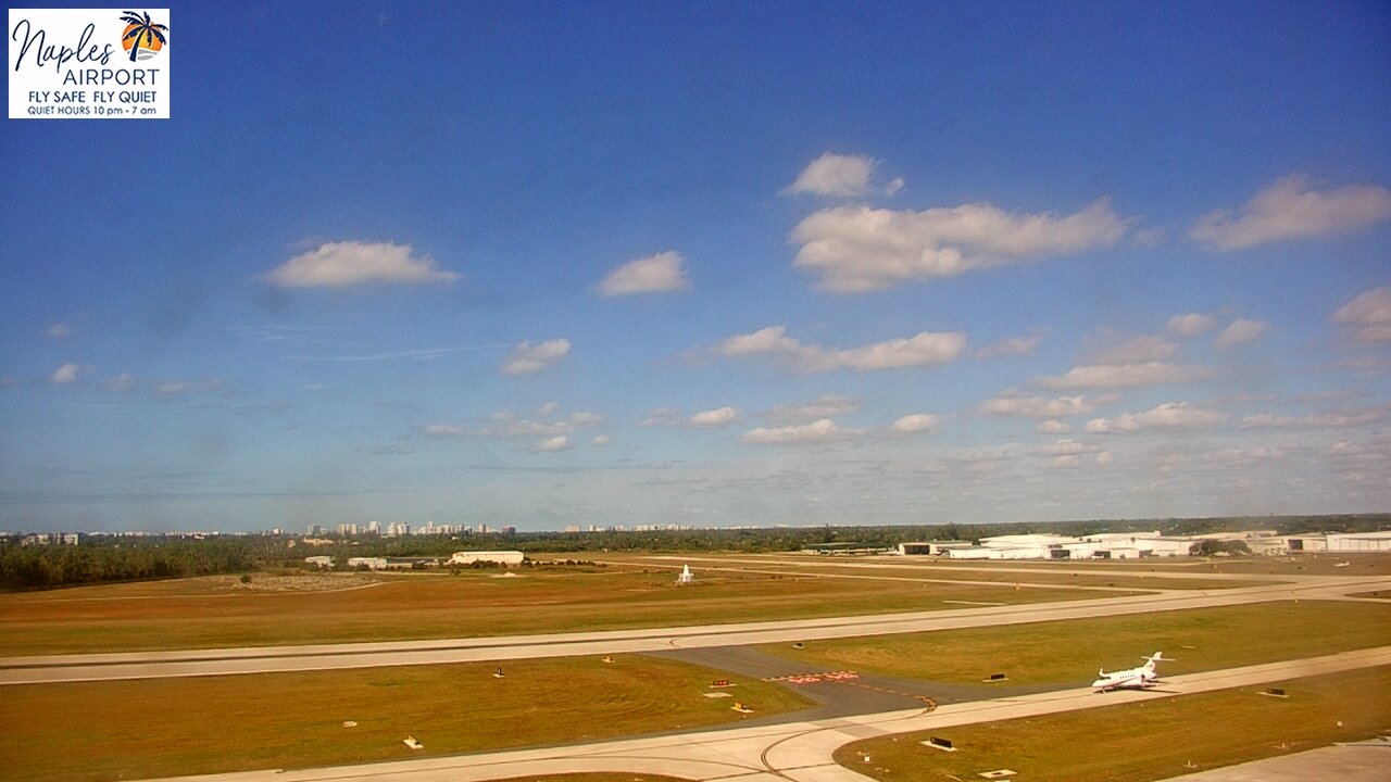 Thumbnail for current weather camera view from Naples Municipal Arpt Tower 104 ft elev in Naples, Florida
