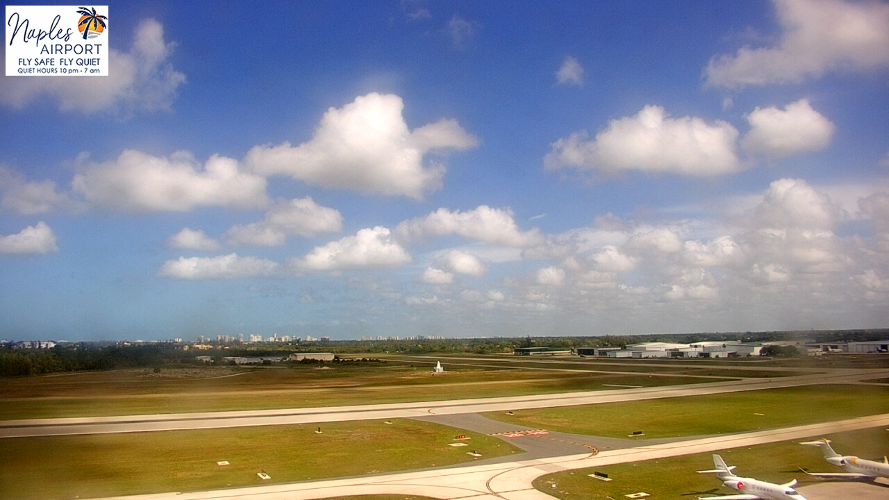Thumbnail for current weather camera view from Naples Municipal Arpt Tower 104 ft elev in Naples, Florida