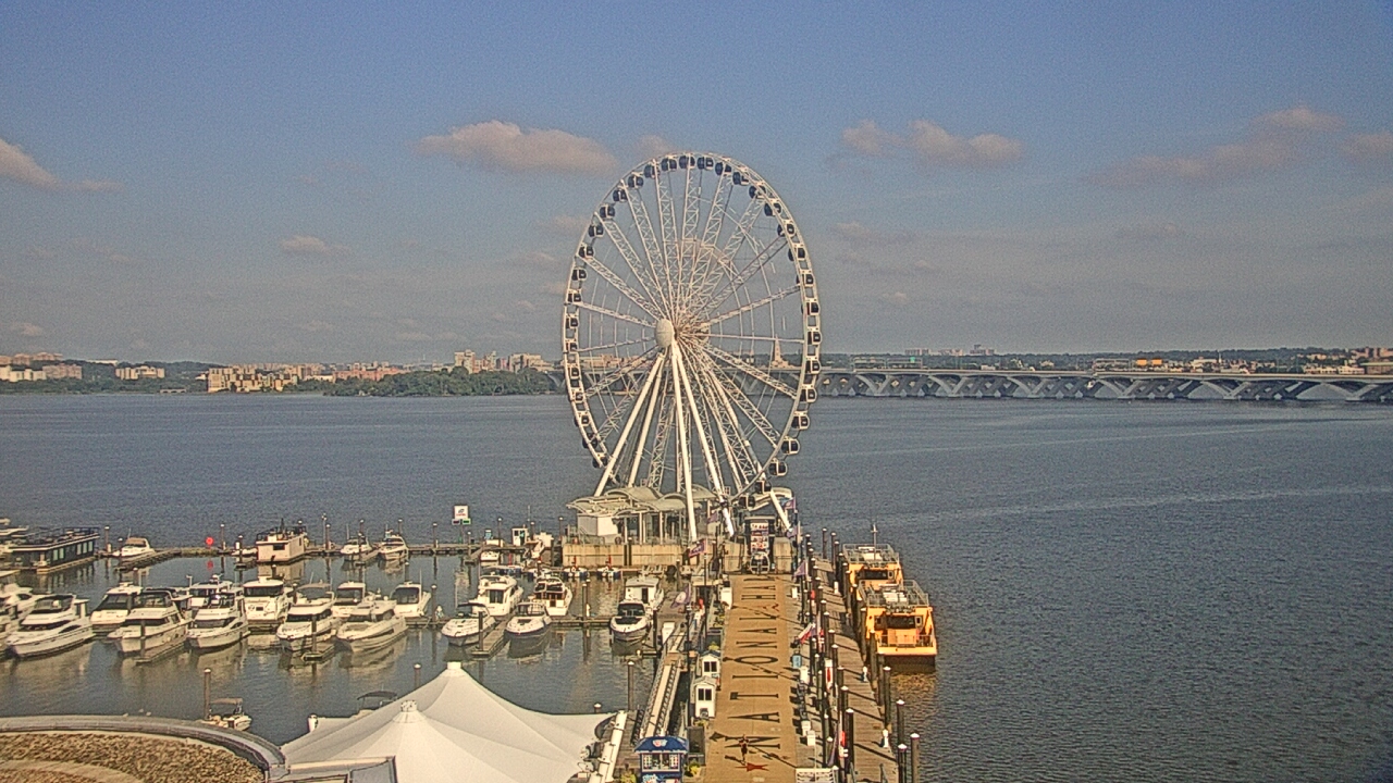 Thumbnail for current weather camera view from National Harbor in Oxon Hill, Maryland