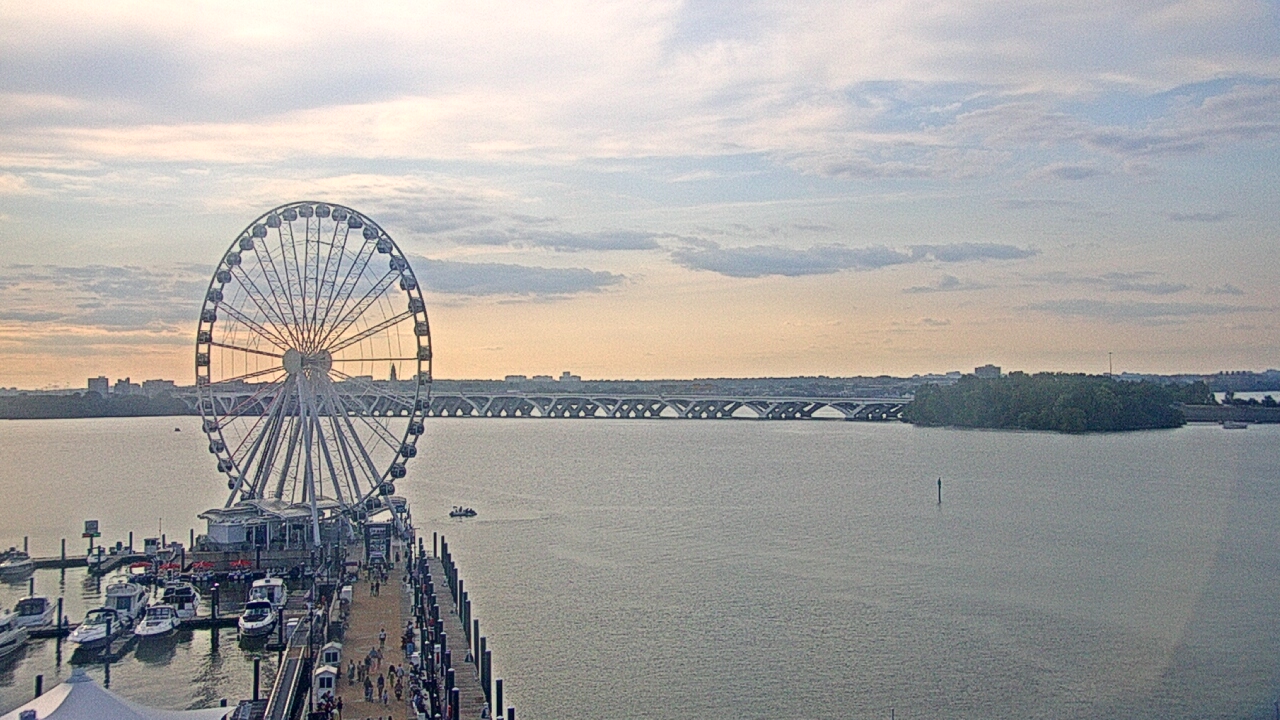 Thumbnail for current weather camera view from National Harbor in Oxon Hill, Maryland