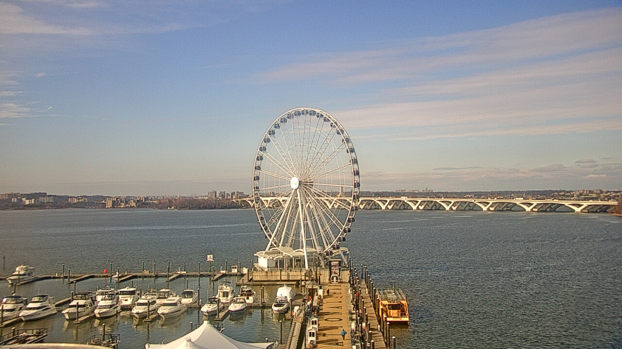 Thumbnail for current weather camera view from National Harbor in Oxon Hill, Maryland